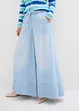 Jeans wide leg con cinta comoda, vita media, bonprix