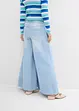 Jeans wide leg con cinta comoda, vita media, bonprix