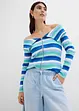 Jeans wide leg con cinta comoda, vita media, bonprix