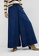Jeans wide leg con cinta comoda, vita media, bonprix