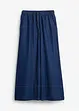 Jeans wide leg con cinta comoda, vita media, bonprix