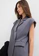 Gilet lungo con spalline imbottite, bonprix