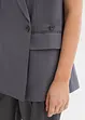 Gilet lungo con spalline imbottite, bonprix