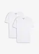T-shirt in puro cotone biologico (pacco da 2), slim fit, bonprix