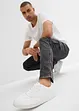 Jeans cargo elasticizzati regular fit con elastico in vita, tapered, bonprix