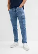 Jeans cargo regular fit con elastico in vita, tapered, bonprix