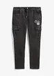 Jeans cargo elasticizzati regular fit con elastico in vita, tapered, bonprix