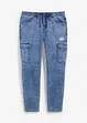 Jeans cargo regular fit con elastico in vita, tapered, bonprix