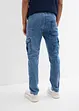 Jeans cargo regular fit con elastico in vita, tapered, bonprix