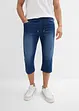 Jeans a pinocchietto leggeri elasticizzati con elastico in vita regular fit, straight (pacco da 2), bonprix