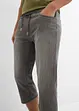 Jeans a pinocchietto leggeri elasticizzati con elastico in vita regular fit, straight (pacco da 2), bonprix
