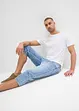 Jeans a pinocchietto elasticizzati regular fit, straight, bonprix