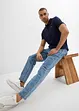 Jeans relaxed fit con elastico in vita, straight, bonprix