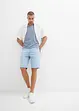 Bermuda in jeans elasticizzati con elastico in vita, regular fit, bonprix