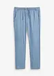 Jeans con lino ed elastico in vita regular fit, straight, bonprix