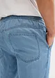 Jeans con lino ed elastico in vita regular fit, straight, bonprix