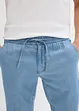 Jeans con lino ed elastico in vita regular fit, straight, bonprix