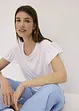 Maglia con maniche a volant, bonprix