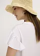 Maglia con maniche a volant, bonprix