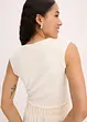 Maglia con dettaglio attorcigliato in misto cotone elasticizzato, bonprix