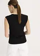 Maglia con dettaglio attorcigliato in misto cotone elasticizzato, bonprix