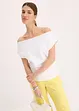 Maglia con spalle scoperte in puro cotone biologico, bonprix