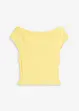 Maglia con spalle scoperte in puro cotone biologico, bonprix