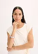 Abito di jersey in misto cotone elasticizzato con nodo al lato, bonprix
