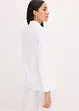 Blazer casual in misto lino con collo ampio a revers, bonprix