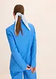 Blazer casual in misto lino con collo ampio a revers, bonprix
