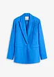 Blazer casual in misto lino con collo ampio a revers, bonprix