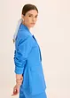 Blazer casual in misto lino con collo ampio a revers, bonprix