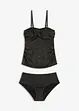 Tankini (set 2 pezzi) con filato glitterato, bonprix