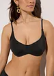 Reggiseno per bikini con ferretto in materiale lucido, bonprix