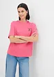 T-shirt a righe con ricamo, bonprix