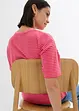 T-shirt a righe con ricamo, bonprix