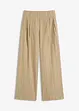 Pantaloni con pinces in misto lino, bonprix