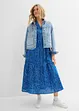 Abito midi largo in puro cotone, bonprix