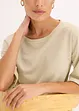 Maglia con viscosa glitterata e stampa lucida, bonprix