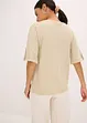 Maglia con viscosa glitterata e stampa lucida, bonprix