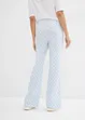 Pantaloni a palazzo a quadri in viscosa fluente, bonprix