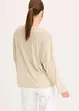 Maglia con maniche a pipistrello e inserto in satin, bonprix