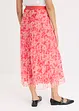 Gonna plissettata in jersey e mesh, bonprix