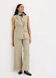 Blazer senza maniche in misto lino, bonprix