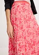 Gonna plissettata in jersey e mesh, bonprix