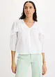 Blusa leggera con volant, bonprix