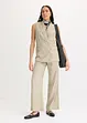 Blazer senza maniche in misto lino, bonprix