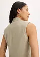 Blazer senza maniche in misto lino, bonprix