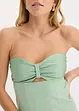 Abito a fascia con satin lucido, bonprix