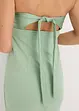 Abito a fascia con satin lucido, bonprix